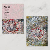 HONEYSUCKLE, roze, wit bruin Visitekaartje (Voorkant / Achterkant)