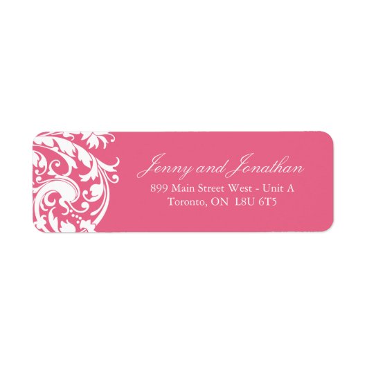 Honeysuckle RSVP-Adresetiketten Etiket (Voorkant)
