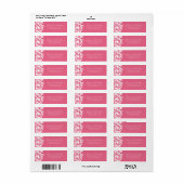 Honeysuckle RSVP-Adresetiketten Etiket (Full Sheet)