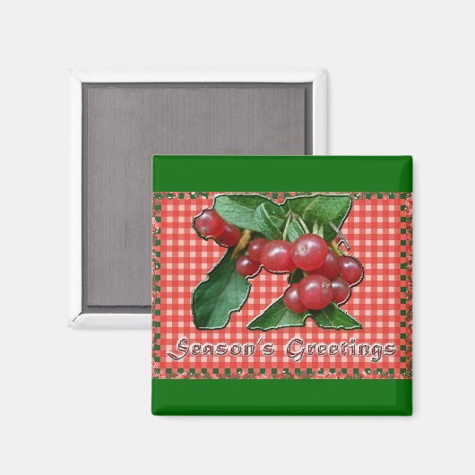 Honeysuckle Season's Greetings Magnet (Voorkant / Achterkant)