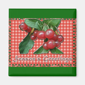 Honeysuckle Season's Greetings Magnet