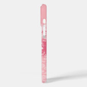 Honeysuckle Swirl Grunge iPhone Case (Achterkant / Links)