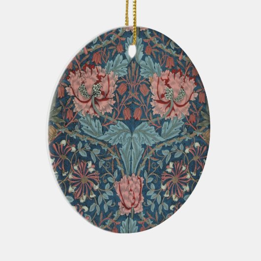 Honeysuckle van William Morris,  bloemen Art Keramisch Ornament (Rechts)