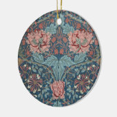 Honeysuckle van William Morris,  bloemen Art Keramisch Ornament (Links)