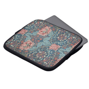 Honeysuckle van William Morris, bloemen Art Laptop Sleeve