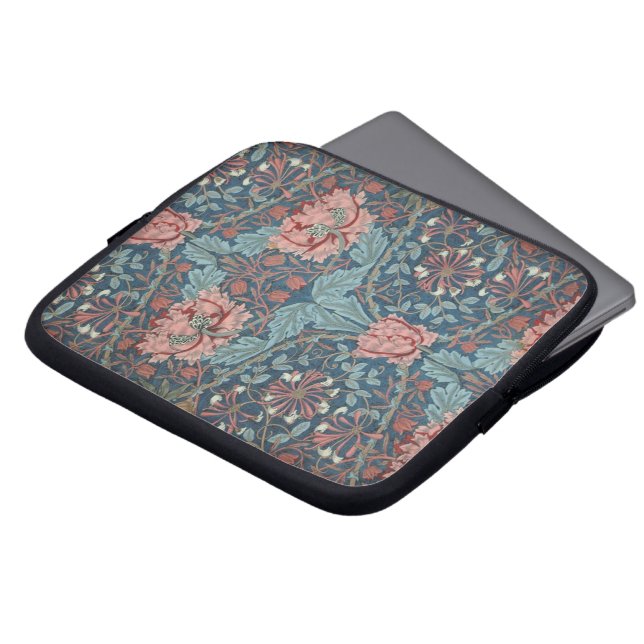 Honeysuckle van William Morris,  bloemen Art Laptop Sleeve (Voorkant top)