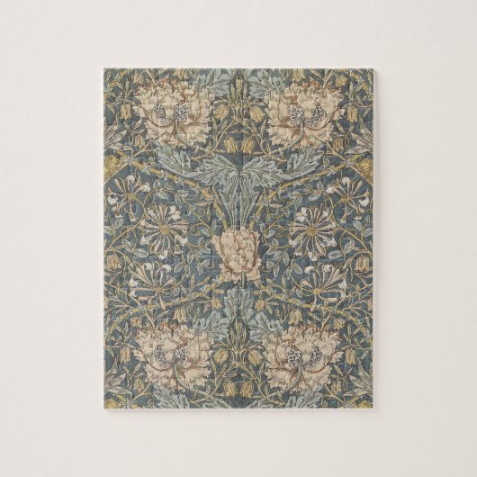 Honeysuckle van William Morris,  bloemen Art Legpuzzel (Verticaal)