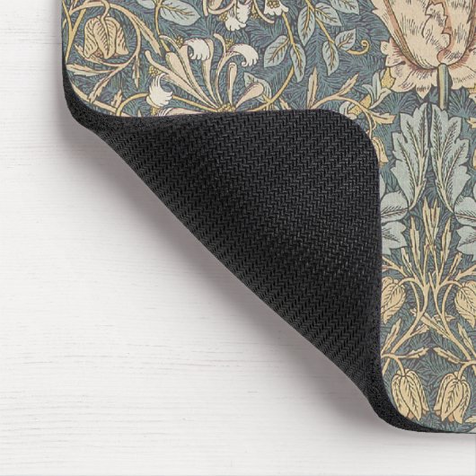 Honeysuckle van William Morris,  bloemen Art Muismat (Hoek)