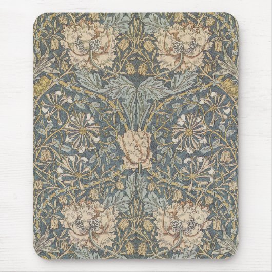 Honeysuckle van William Morris,  bloemen Art Muismat (Voorkant)