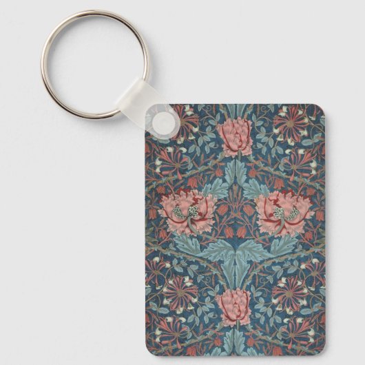 Honeysuckle van William Morris,  bloemen Art Sleutelhanger (Voorkant)