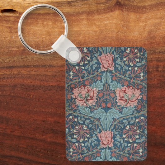 Honeysuckle van William Morris, bloemen Art Sleutelhanger (Voorkant)