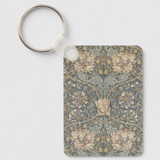 Honeysuckle van William Morris, bloemen Art Sleutelhanger (Voorkant)