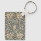 Honeysuckle van William Morris,  bloemen Art Sleutelhanger (Achterkant)