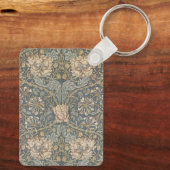 Honeysuckle van William Morris, bloemen Art Sleutelhanger (Achterkant)
