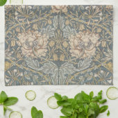 Honeysuckle van William Morris, bloemen Art Theedoek (Gevouwen)