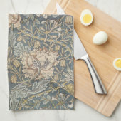 Honeysuckle van William Morris,  bloemen Art Theedoek (Quarter Fold)