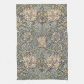 Honeysuckle van William Morris, bloemen Art Theedoek (Verticaal)