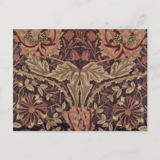 Honeysuckle van William Morris, Garden Flowers Art Briefkaart (Voorkant)