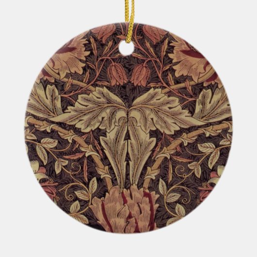 Honeysuckle van William Morris, Garden Flowers Art Keramisch Ornament (Voorkant)