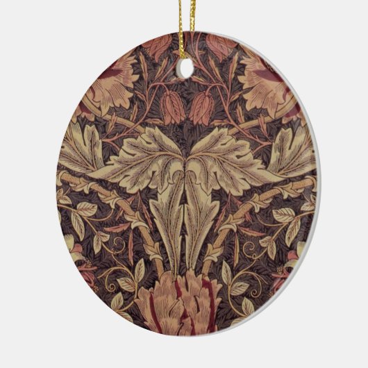 Honeysuckle van William Morris, Garden Flowers Art Keramisch Ornament (Links)