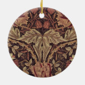Honeysuckle van William Morris, Garden Flowers Art Keramisch Ornament (Achterkant)