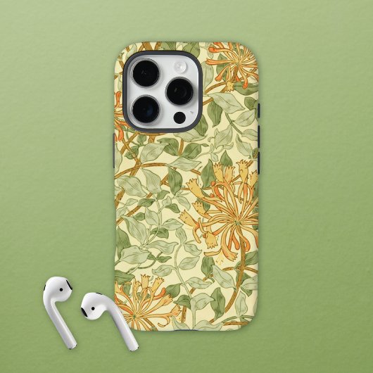 Honeysuckle Vine Sinaasappel Flowers William Morri Case-Mate iPhone Case