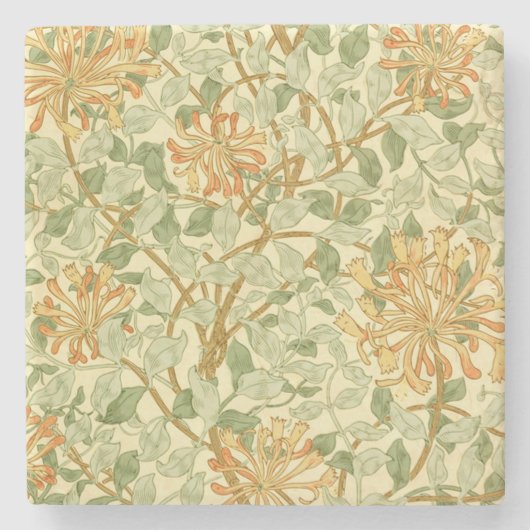 Honeysuckle Vines William Morris Stenen Onderzetter (Voorkant)