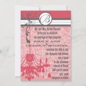 Honeysuckle Vintage Chandelier Kaart (Achterkant)