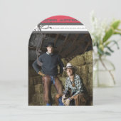 Honeysuckle Vintage Chandelier Wedding Invitations Kaart (Staand voorkant)