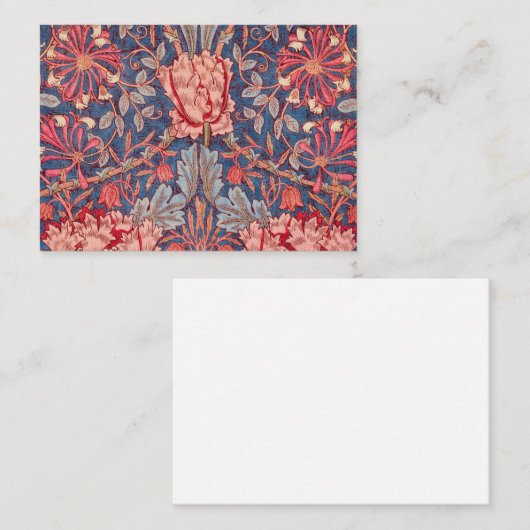 Honeysuckle, Wallpaper by William Morris Notitiekaartje (Voorkant / Achterkant)
