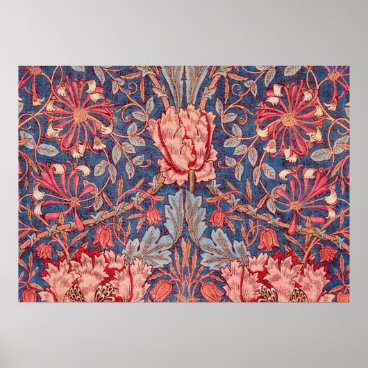 Honeysuckle, Wallpaper by William Morris Poster (Voorkant)