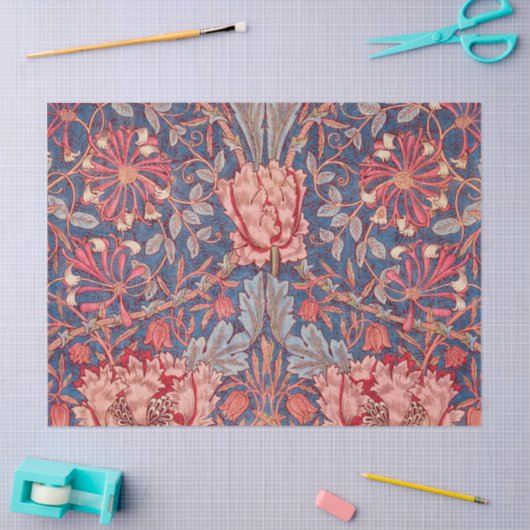 Honeysuckle, Wallpaper by William Morris Tissuepapier (Craft)