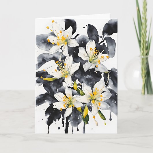 Honeysuckle - Watercolor flowers Kaart (Voorkant)