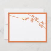Honeysuckle Wild Flower Branches Wedding RSVP Kaartje (Achterkant)