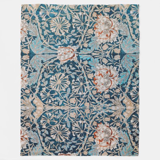 Honeysuckle, William Morris Fleece Deken (Voorkant)
