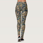 Honeysuckle William Morris klassieke aardse kleure Leggings (Achterkant)