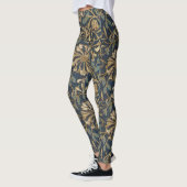 Honeysuckle William Morris klassieke aardse kleure Leggings (Links)