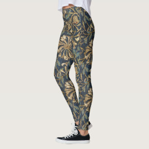 Honeysuckle William Morris klassieke aardse kleure Leggings