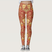 Honeysuckle William Morris Leggings (Voorkant)
