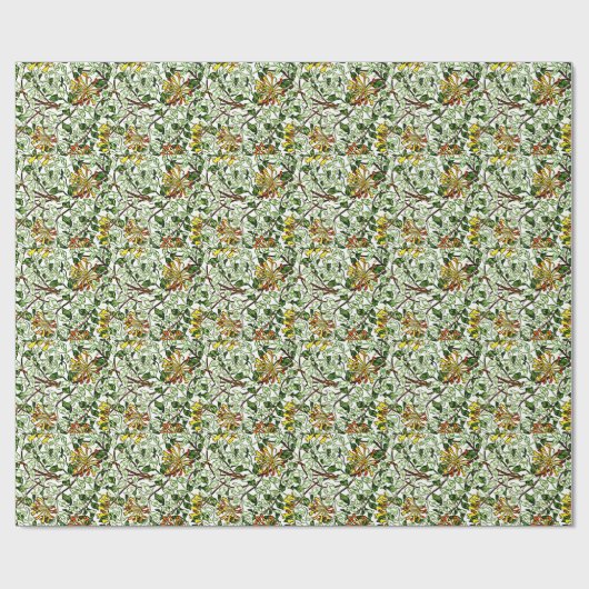 Honeysuckle William Morris-patroon Verpakking papi Cadeaupapier (Vlak)