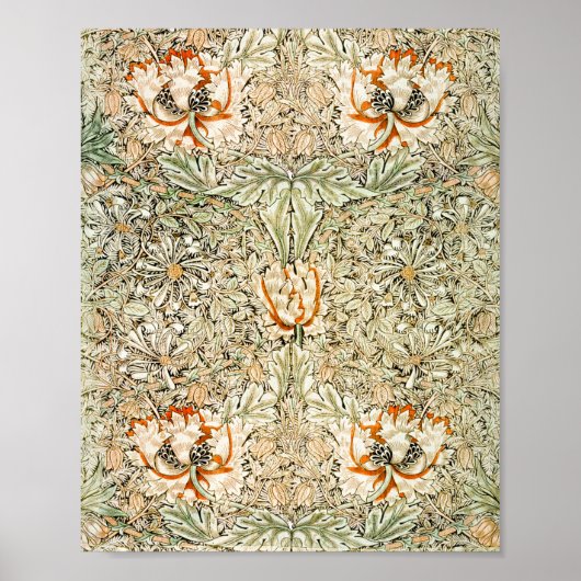 Honeysuckle, William Morris Poster (Voorkant)