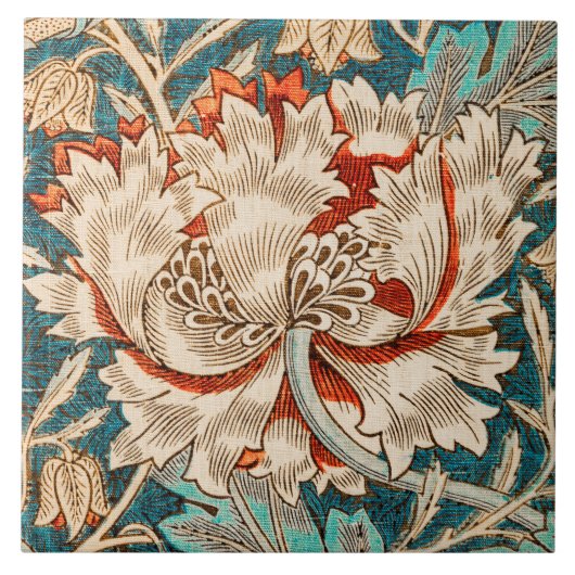 Honeysuckle, William Morris Tegeltje (Voorkant)
