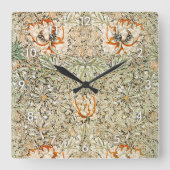 Honeysuckle, William Morris Vierkante Klok (Voorkant)