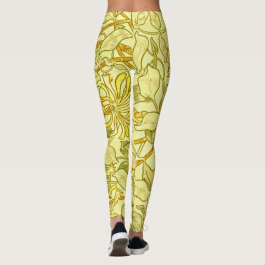 Honeysuckle Yellow door William Morris Leggings (Achterkant)
