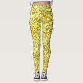 Honeysuckle Yellow door William Morris Leggings (Voorkant)