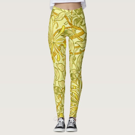 Honeysuckle Yellow door William Morris Leggings (Voorkant)