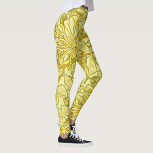 Honeysuckle Yellow door William Morris Leggings