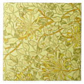 Honeysuckle Yellow door William Morris. Tegeltje (Voorkant)