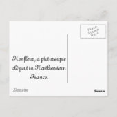 Honfleur, bij Normandie in Frankrijk Briefkaart (Achterkant)