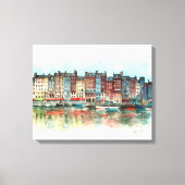 Honfleur Canvas Afdruk (Voorkant)